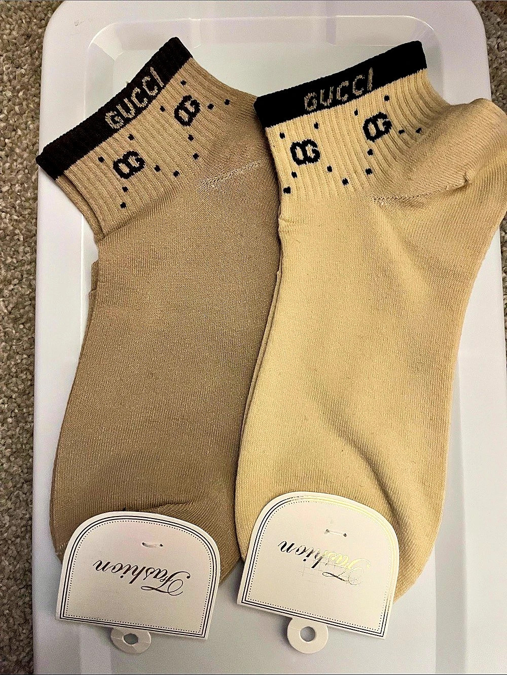 Socks in Beige NWT